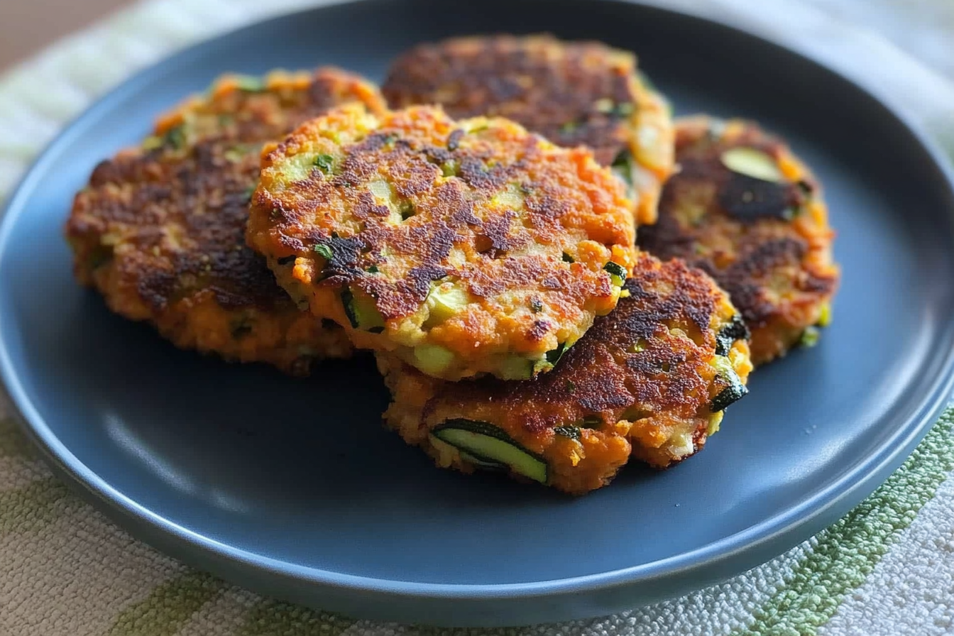 Hamburgers de courgette et patate douce