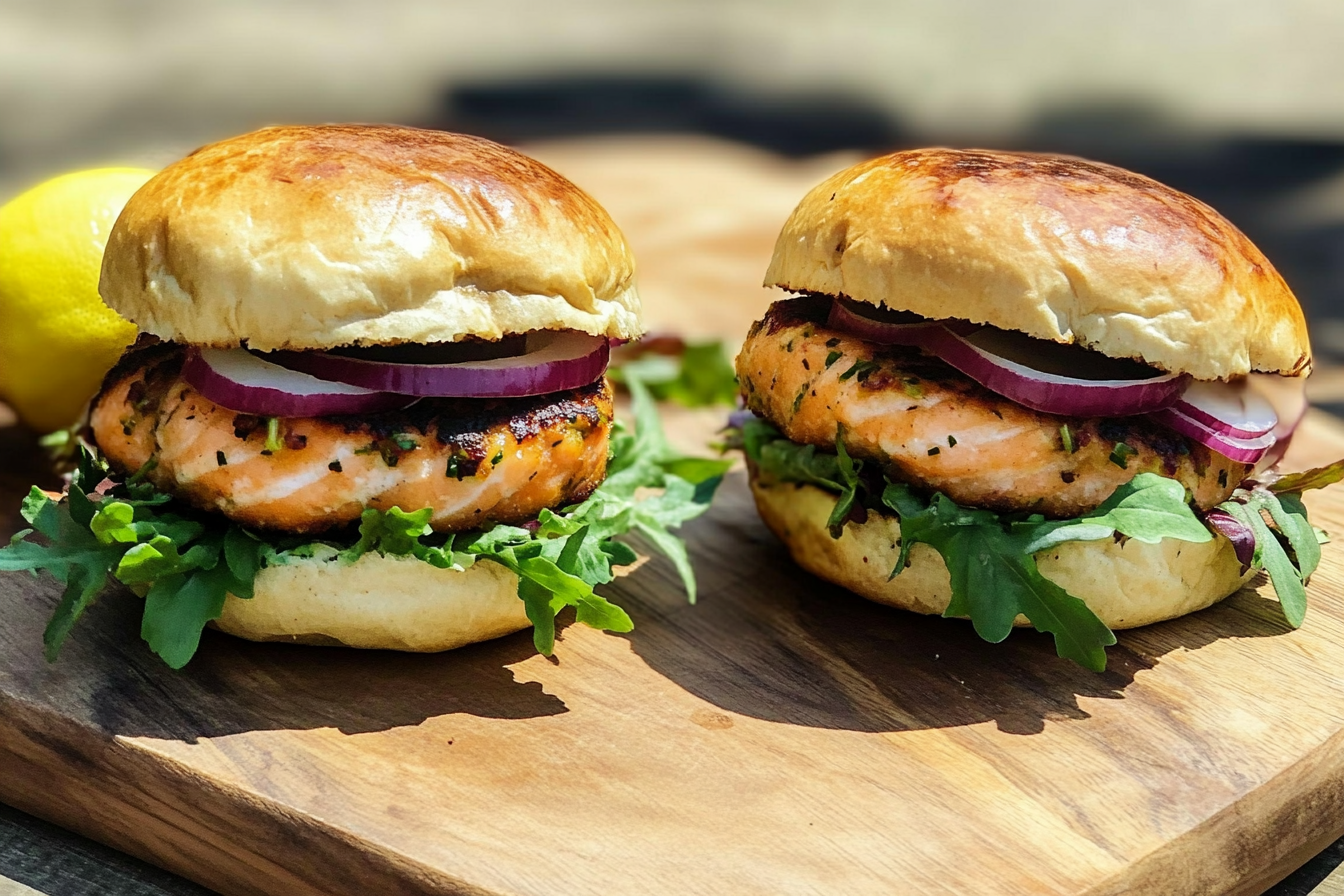 Hamburgers de saumon faciles