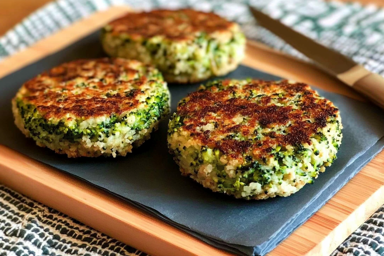 Hamburgers de thon et brocoli