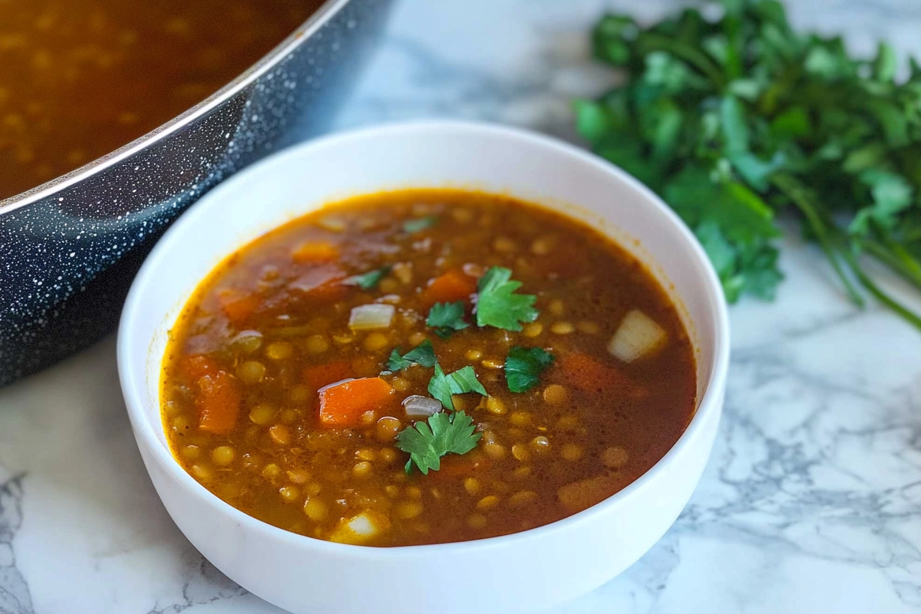 Lentilles aux légumes sautés