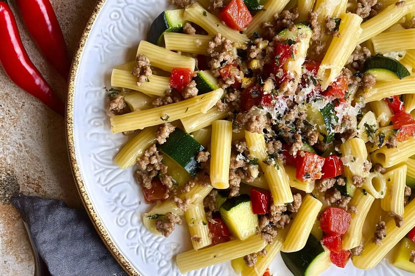 Macaroni à la viande hachée