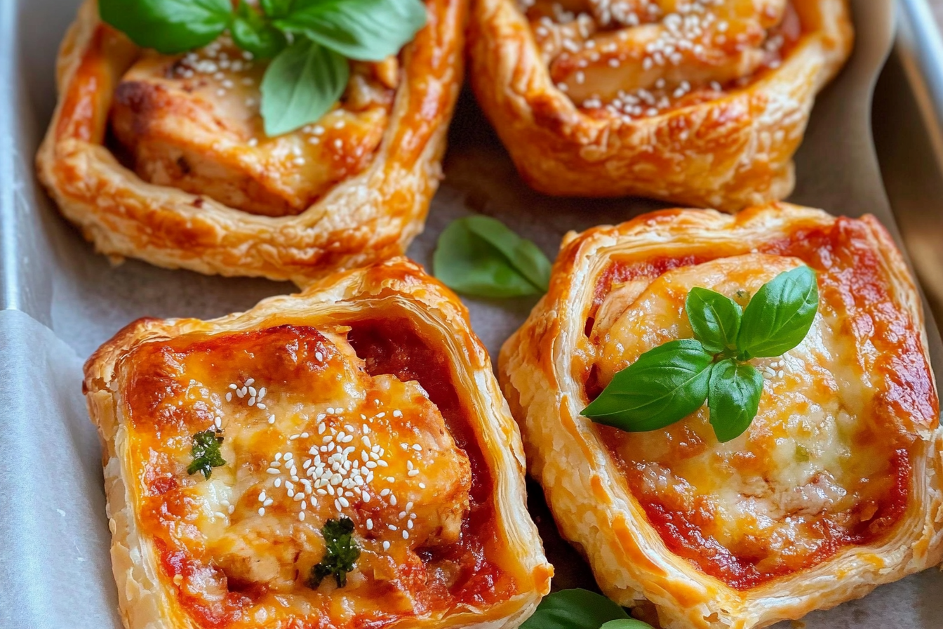 Mini feuilletés au poulet