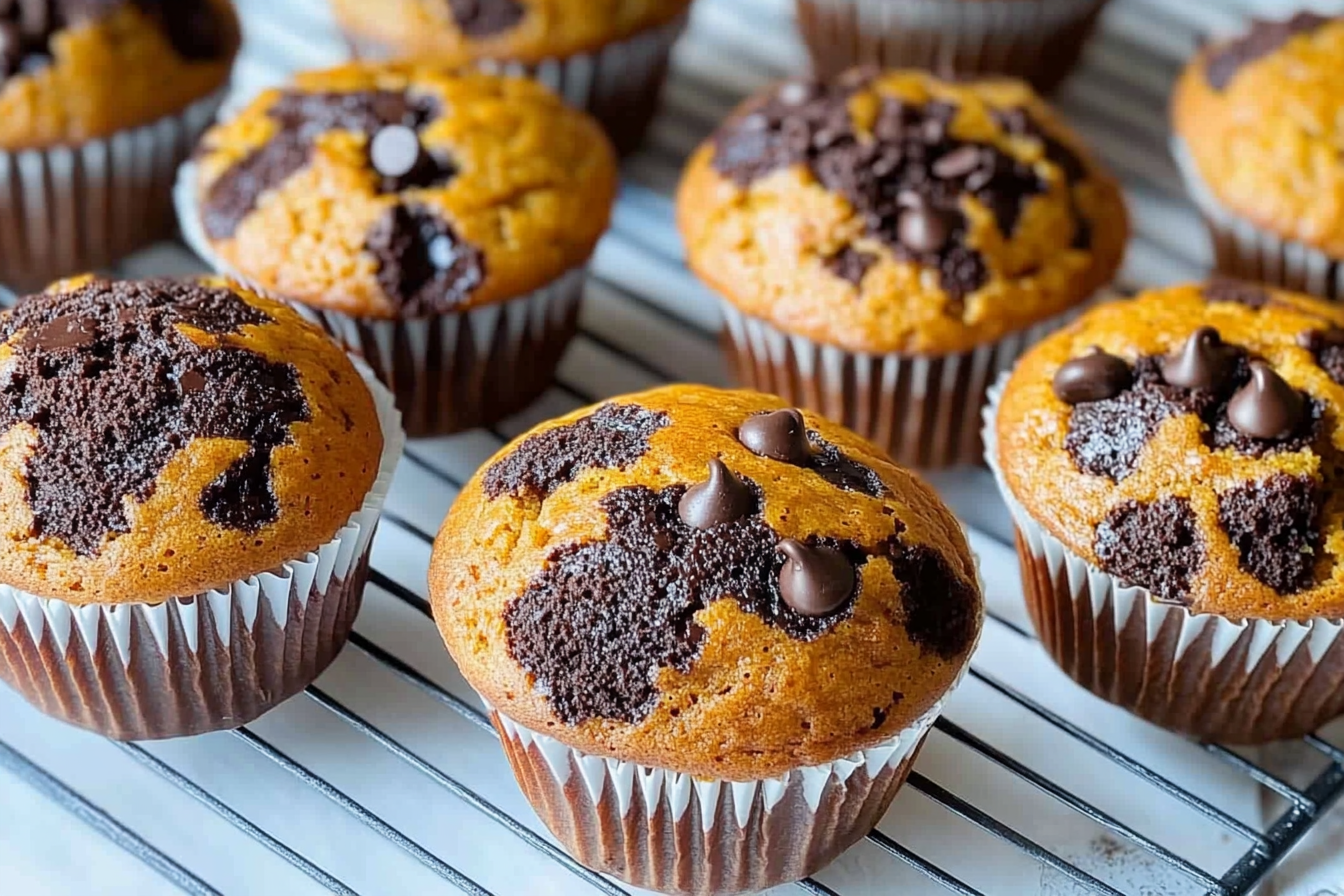 Muffins citrouille chocolat