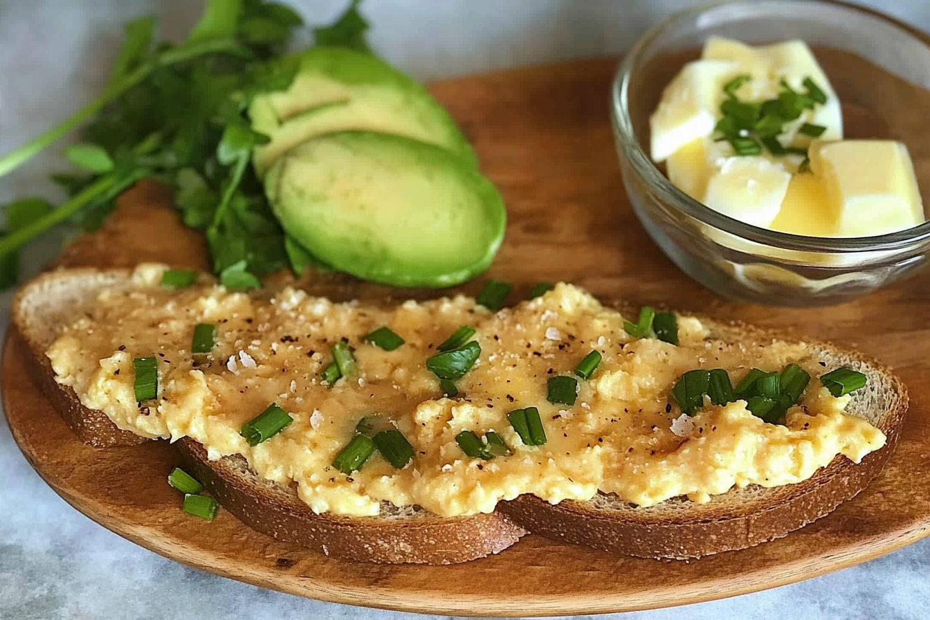 Oeufs brouillés au fromage