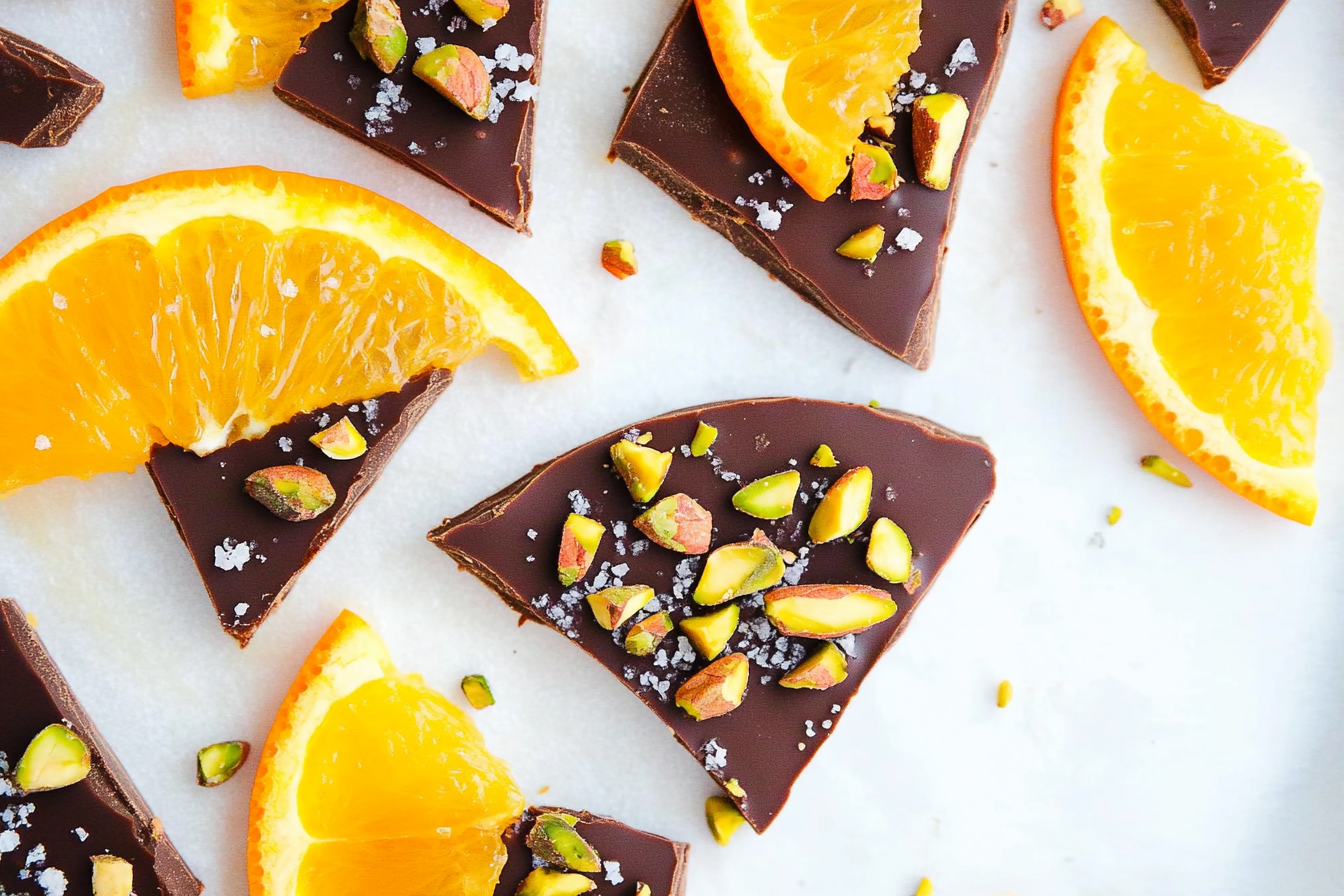 Orange chocolat pistaches gourmet