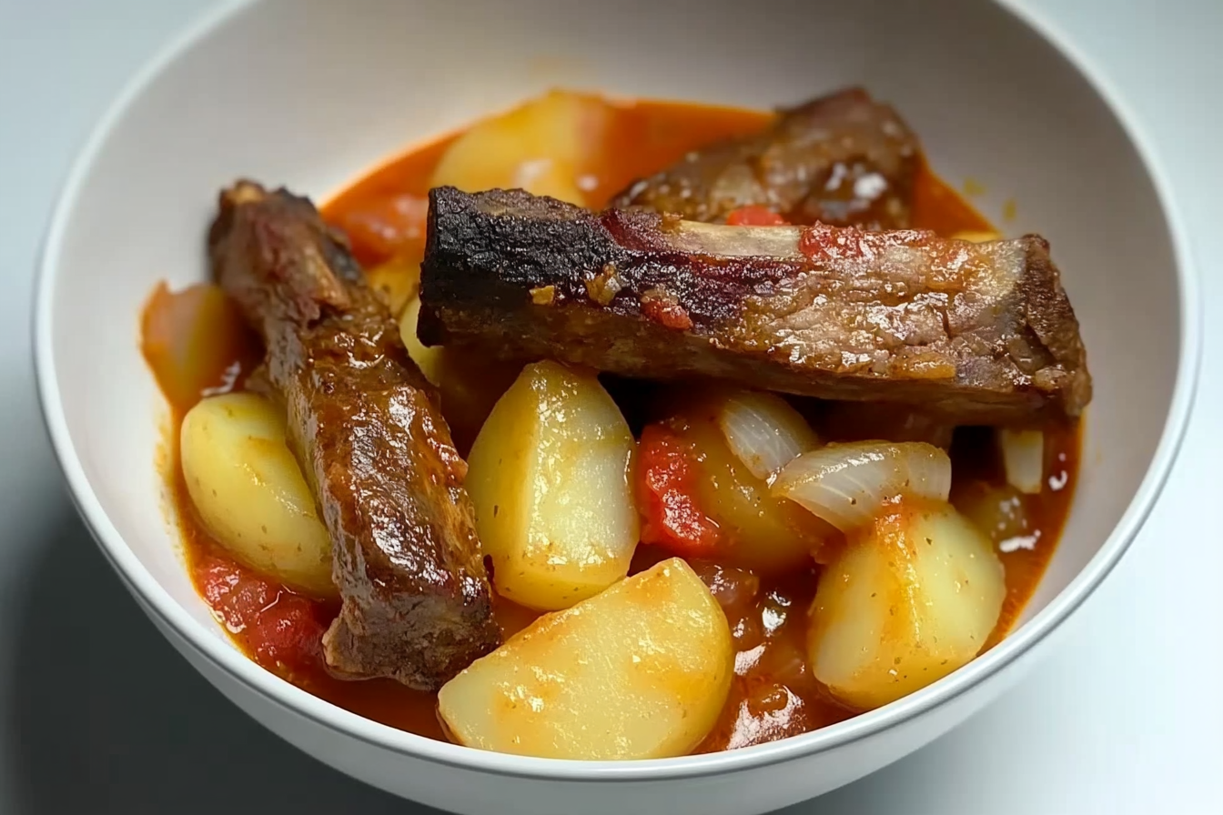 Patates guisadas à la viande
