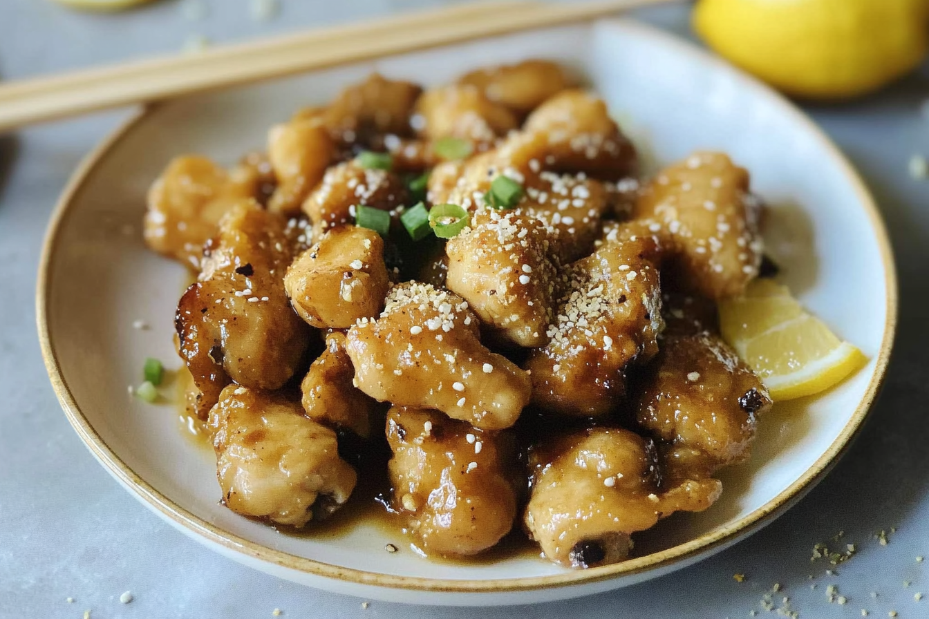 Poulet au citron à la chinoise