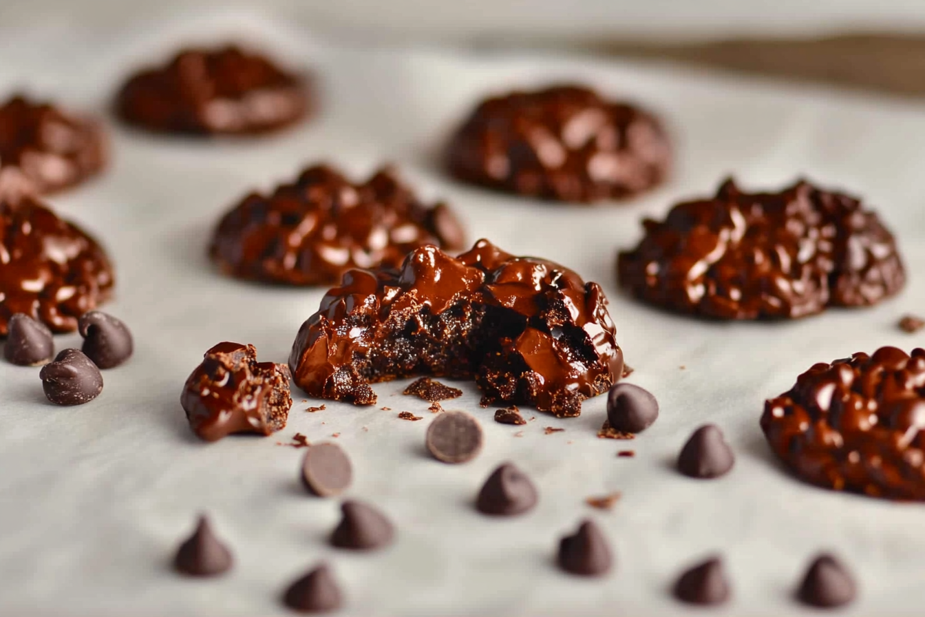 Rochers au chocolat noir