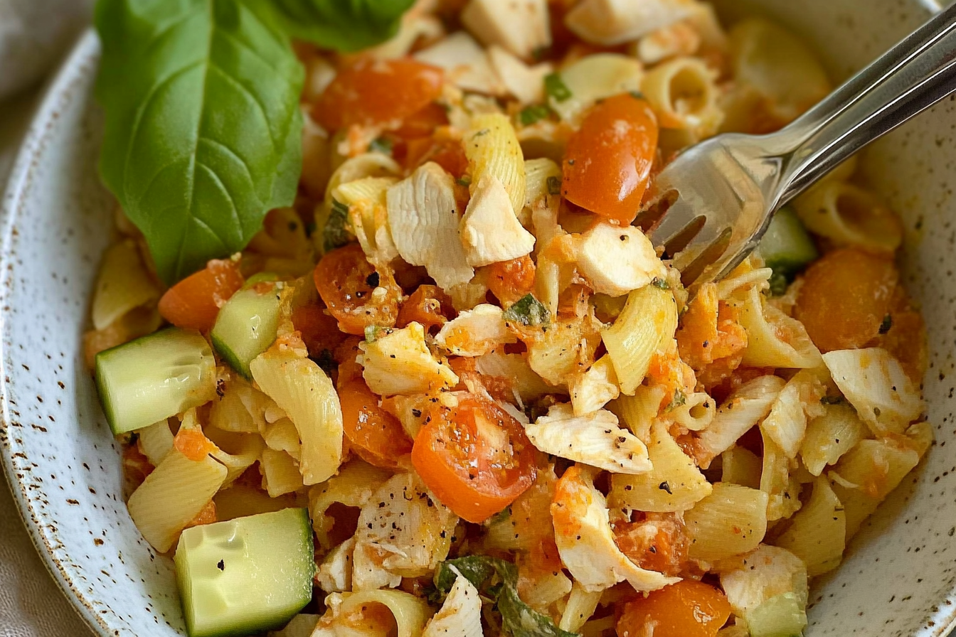 Salade de pâtes au poulet