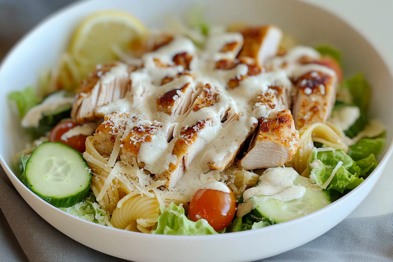 Salade de pâtes et poulet