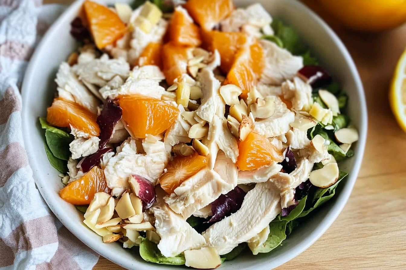 Salade de poulet au kaki