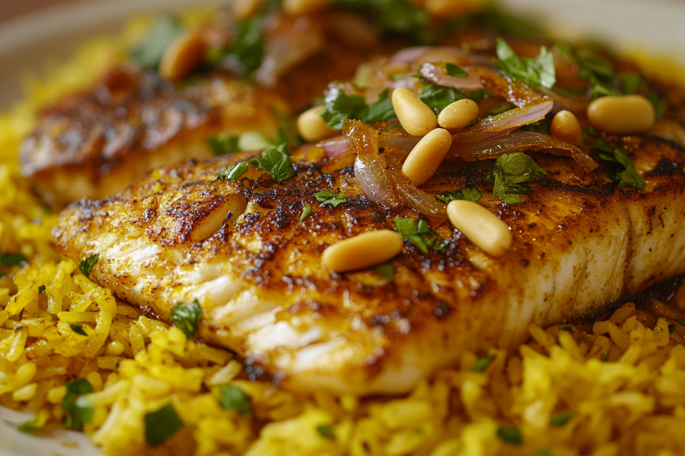 Sayadiyeh de poisson à la libanaise