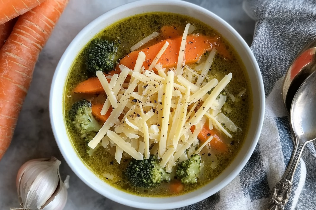 Soupe de carottes et brocoli