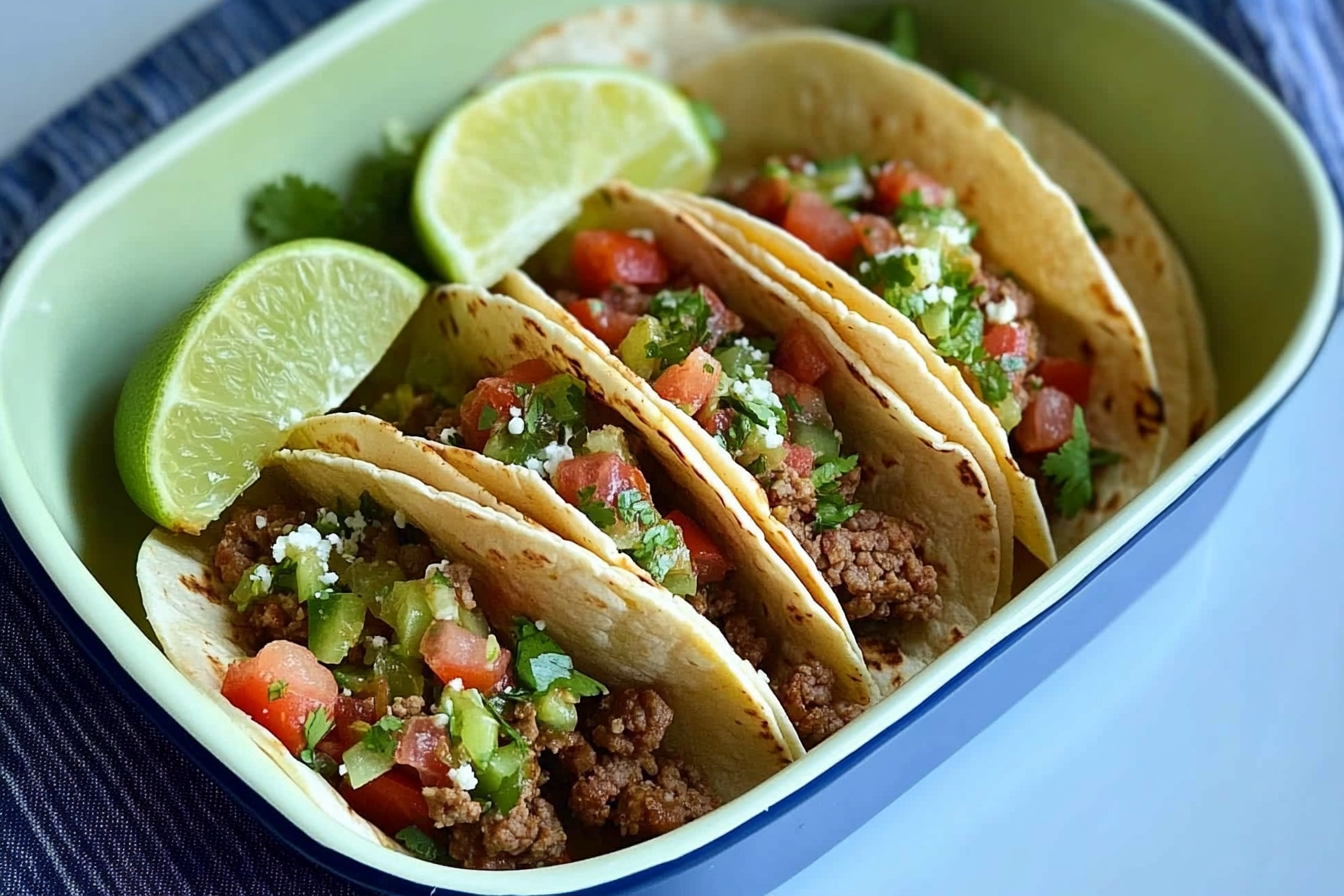 Tacos de viande hachée