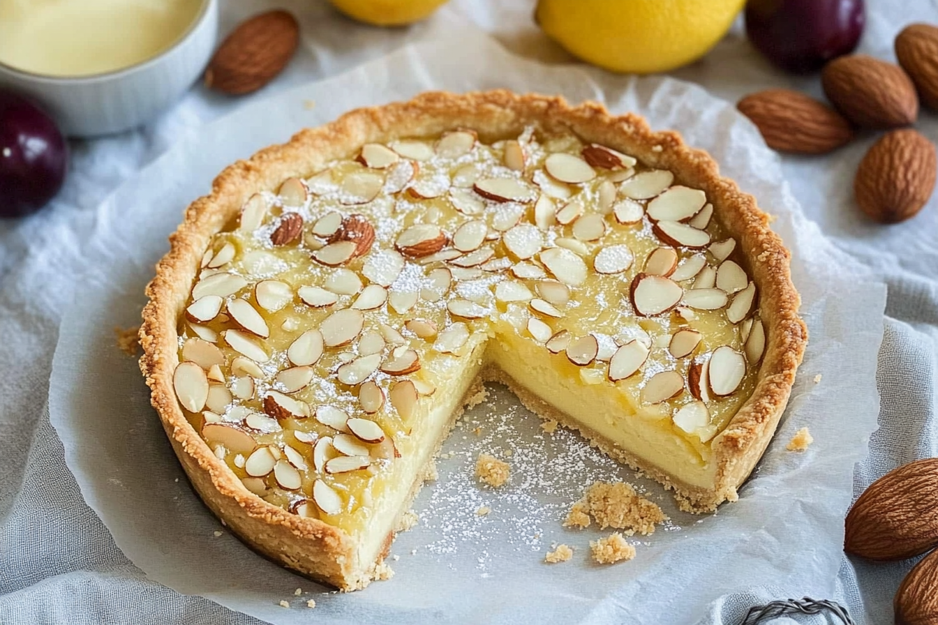 Tarte aux amandes et citron