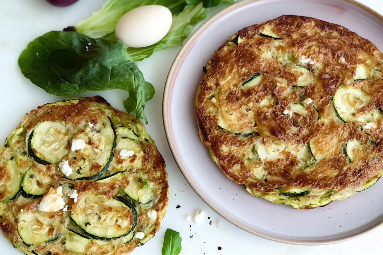 Tortilla de courgettes et fromage