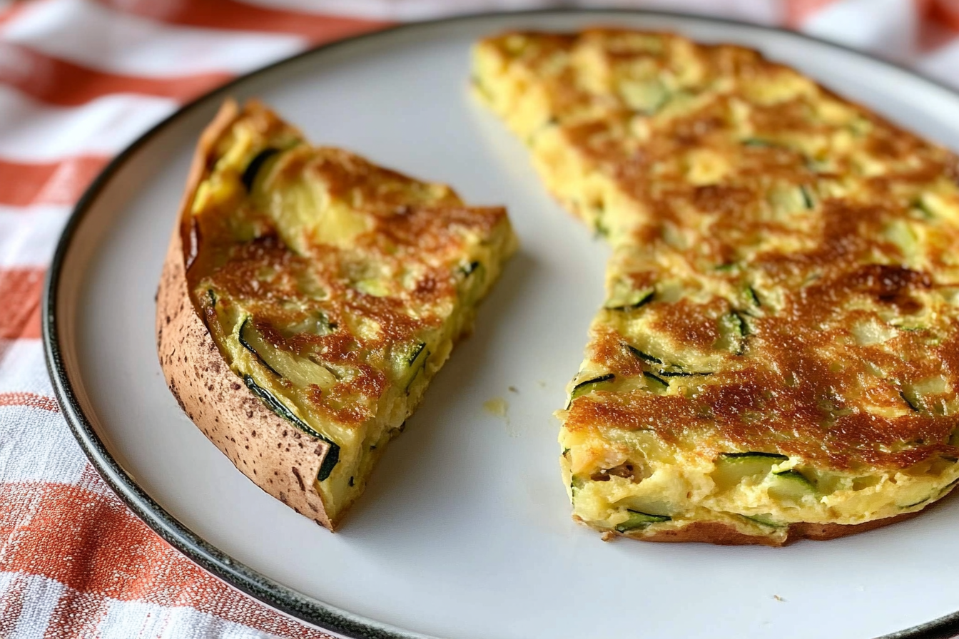 Tortilla de patata et courgette