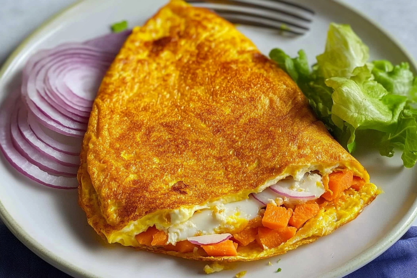 Tortilla de zanahoria et pavo