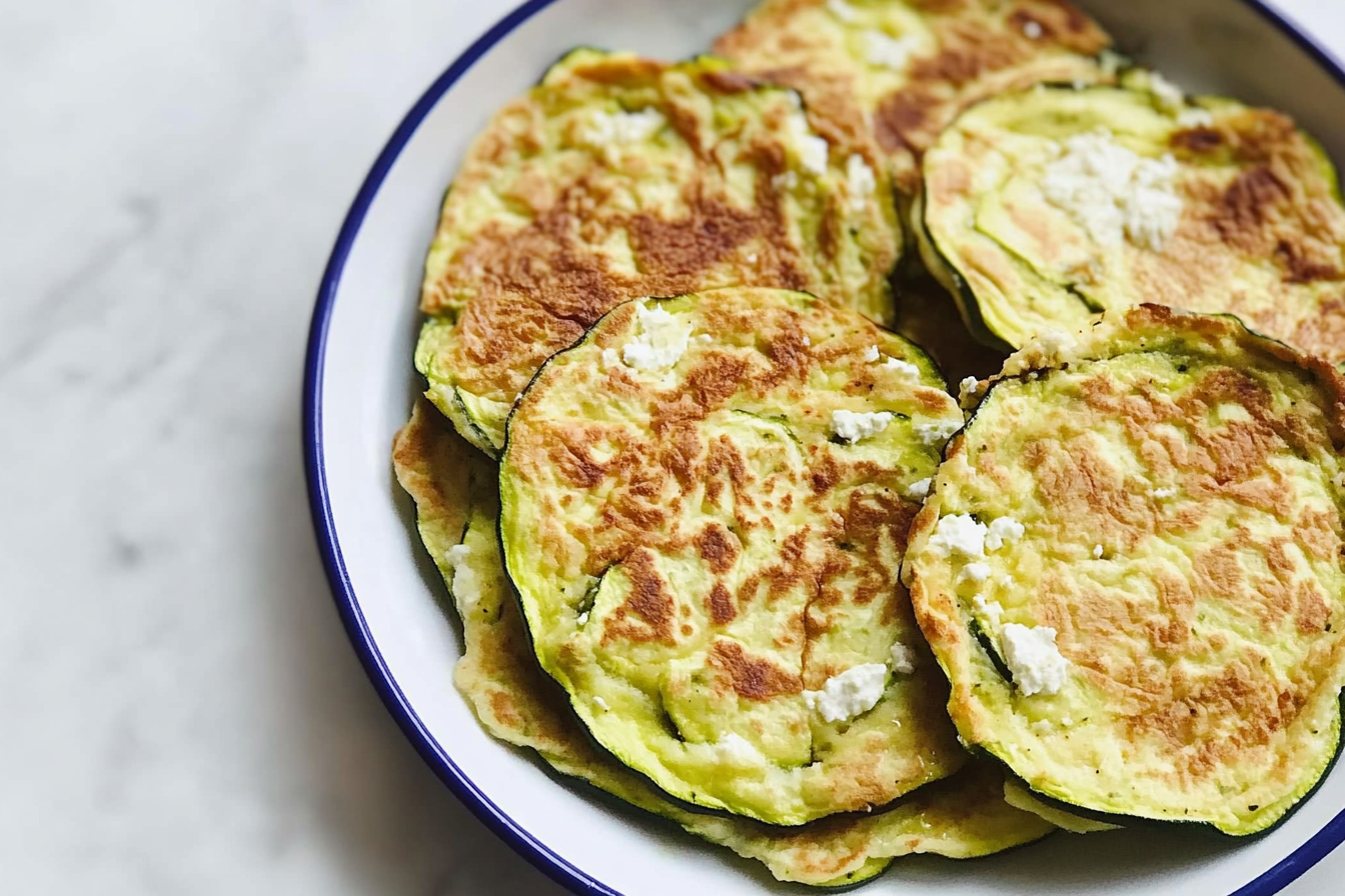 Tortillas de courgette et feta