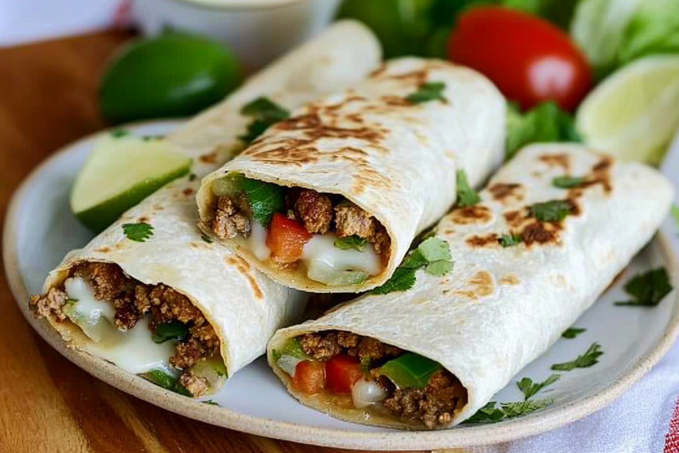 Wraps croustillants au boeuf