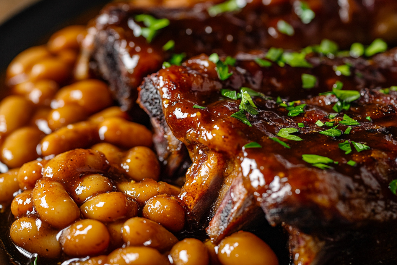 Jarrets d'agneau braisés au lard