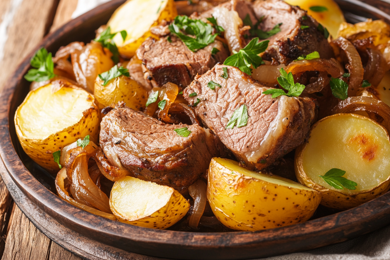 Agneau à l'étouffée portugais