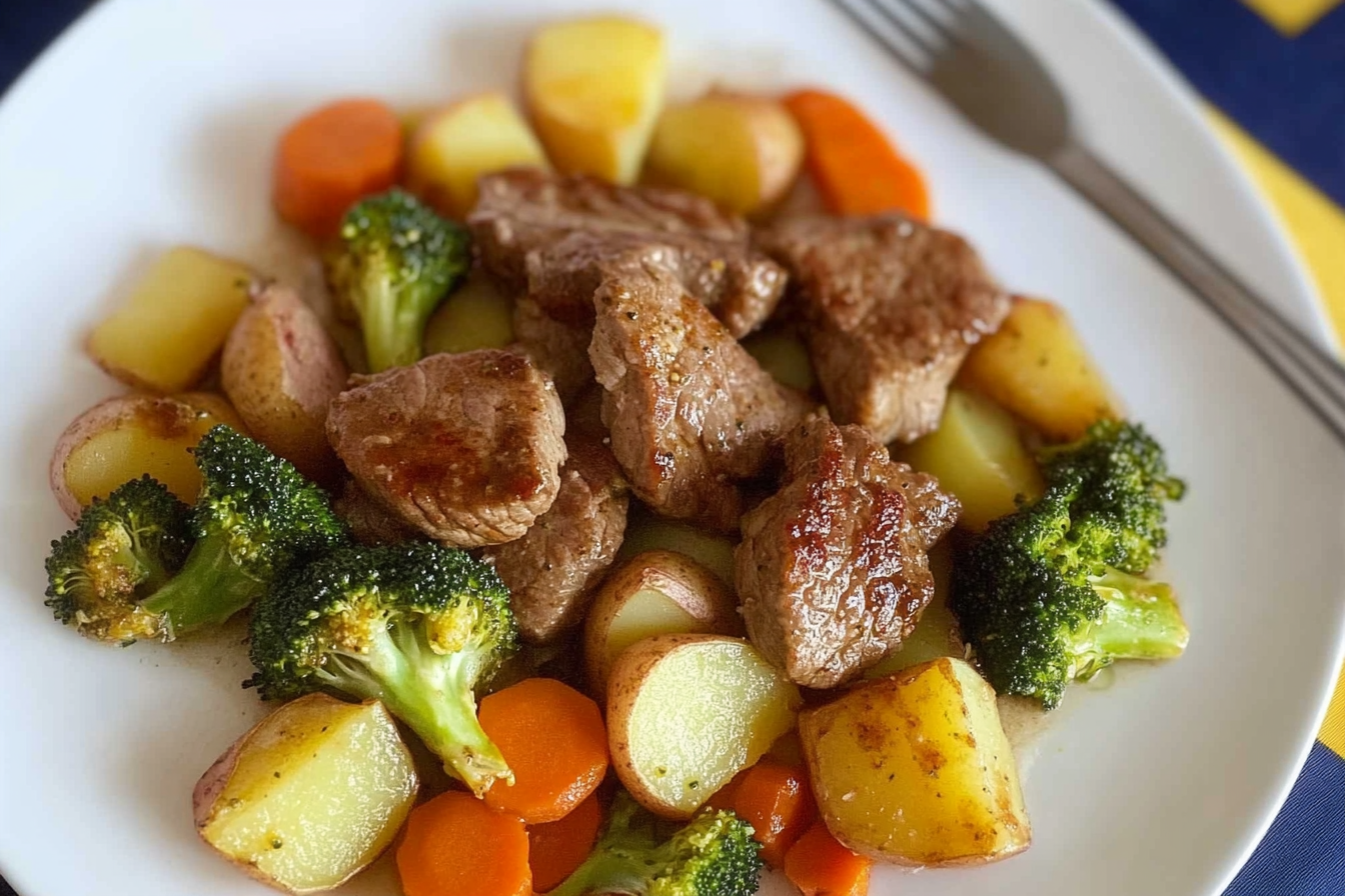 Boeuf aux brocolis et légumes