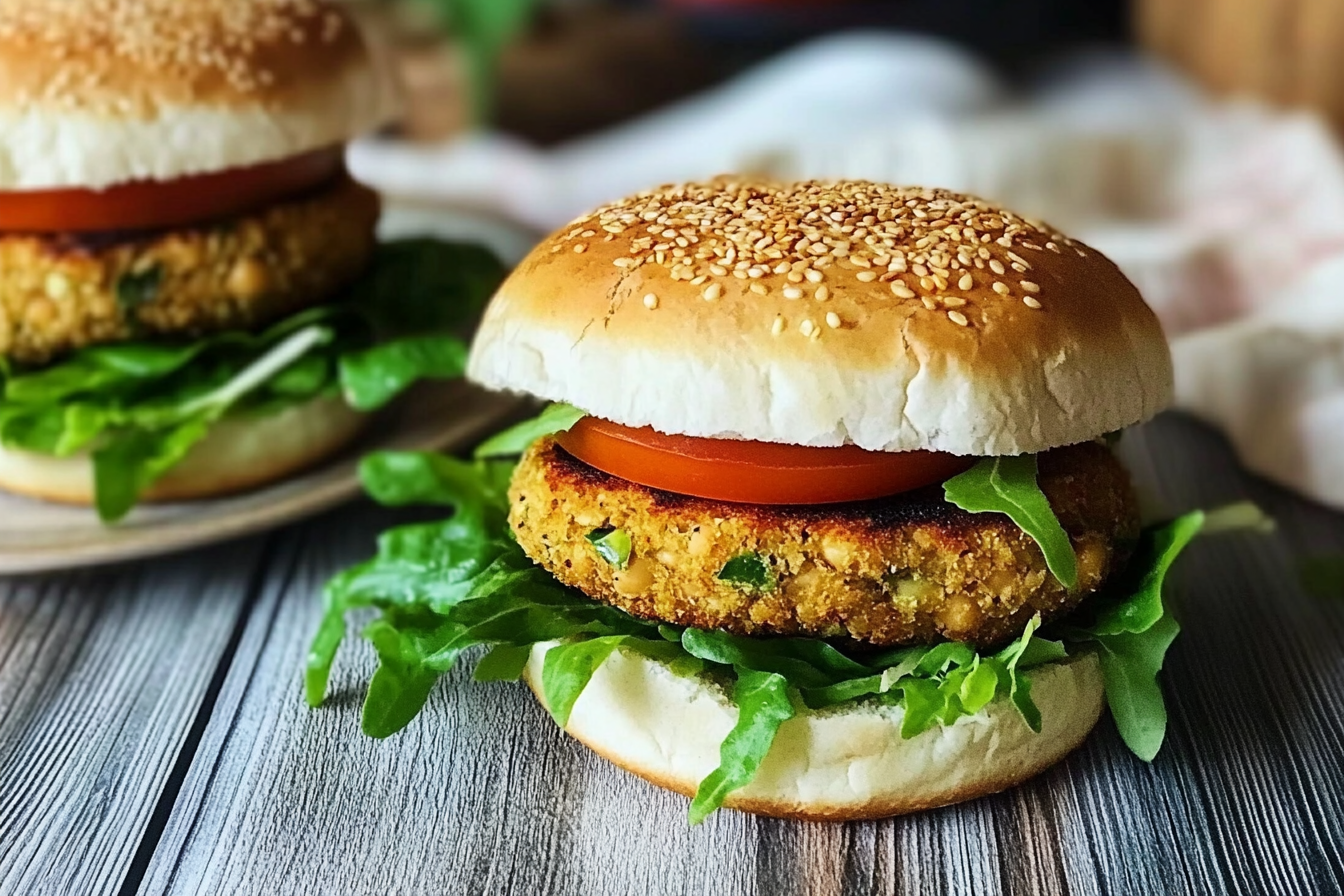 Burger de garbanzos maison