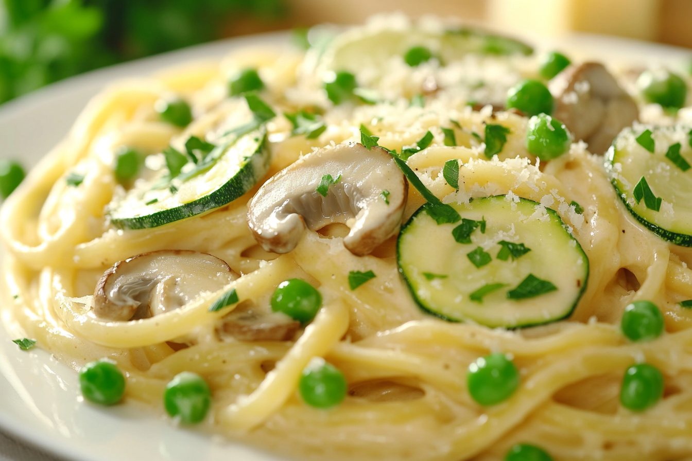 Carbonara végétarienne crémeuse