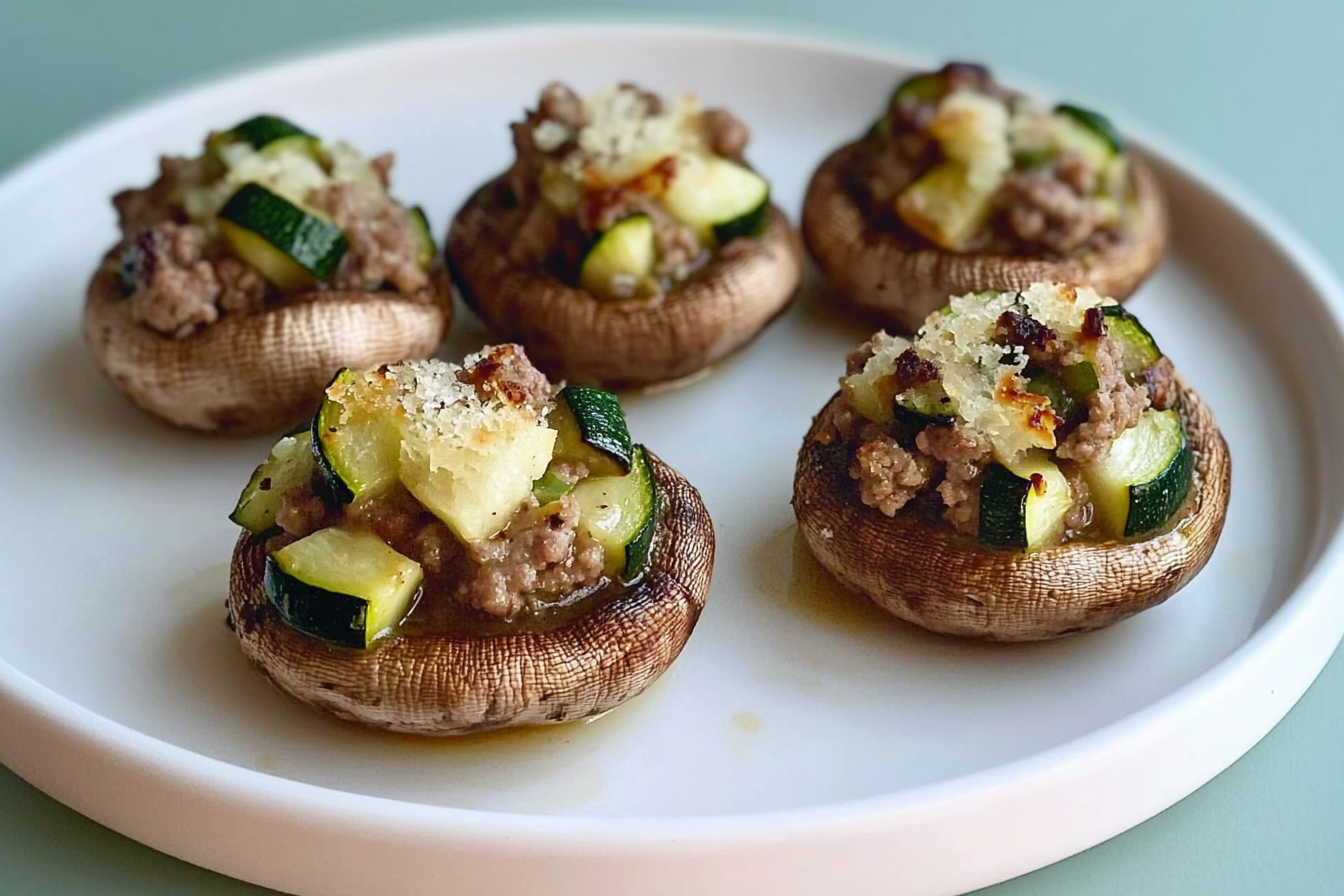 Champignons farcis à la viande