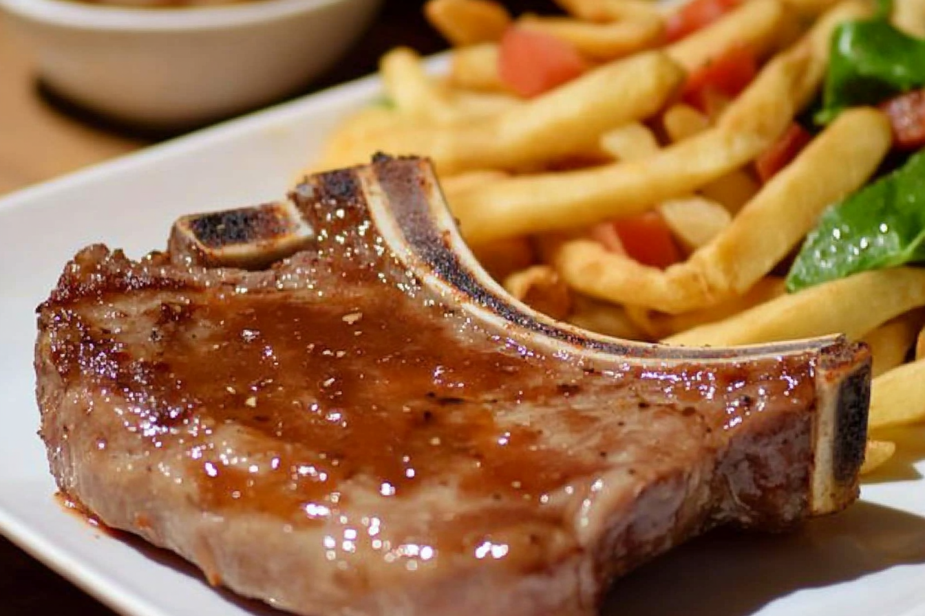 Chuletón de ternera barbacoa express