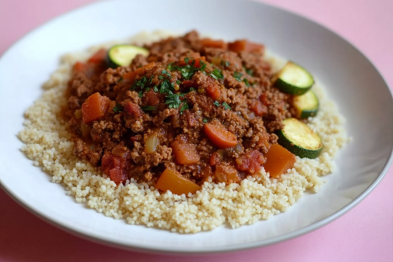 Cuscus à la viande hachée