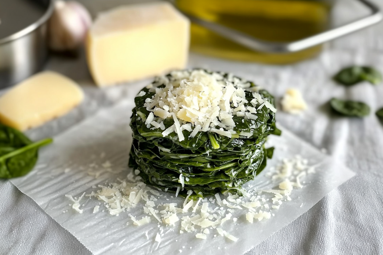 Épinards au parmesan