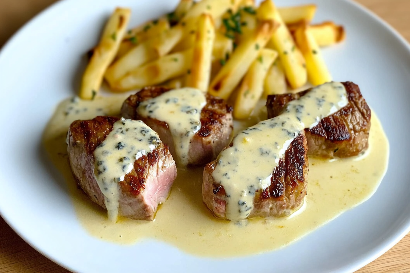 Filet mignon au roquefort