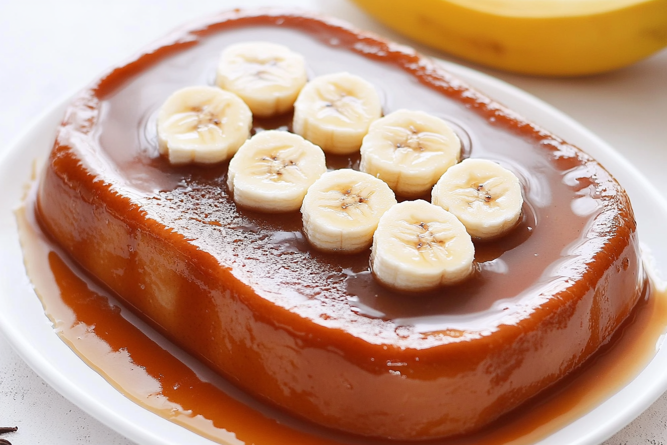 Flan crémeux au banane