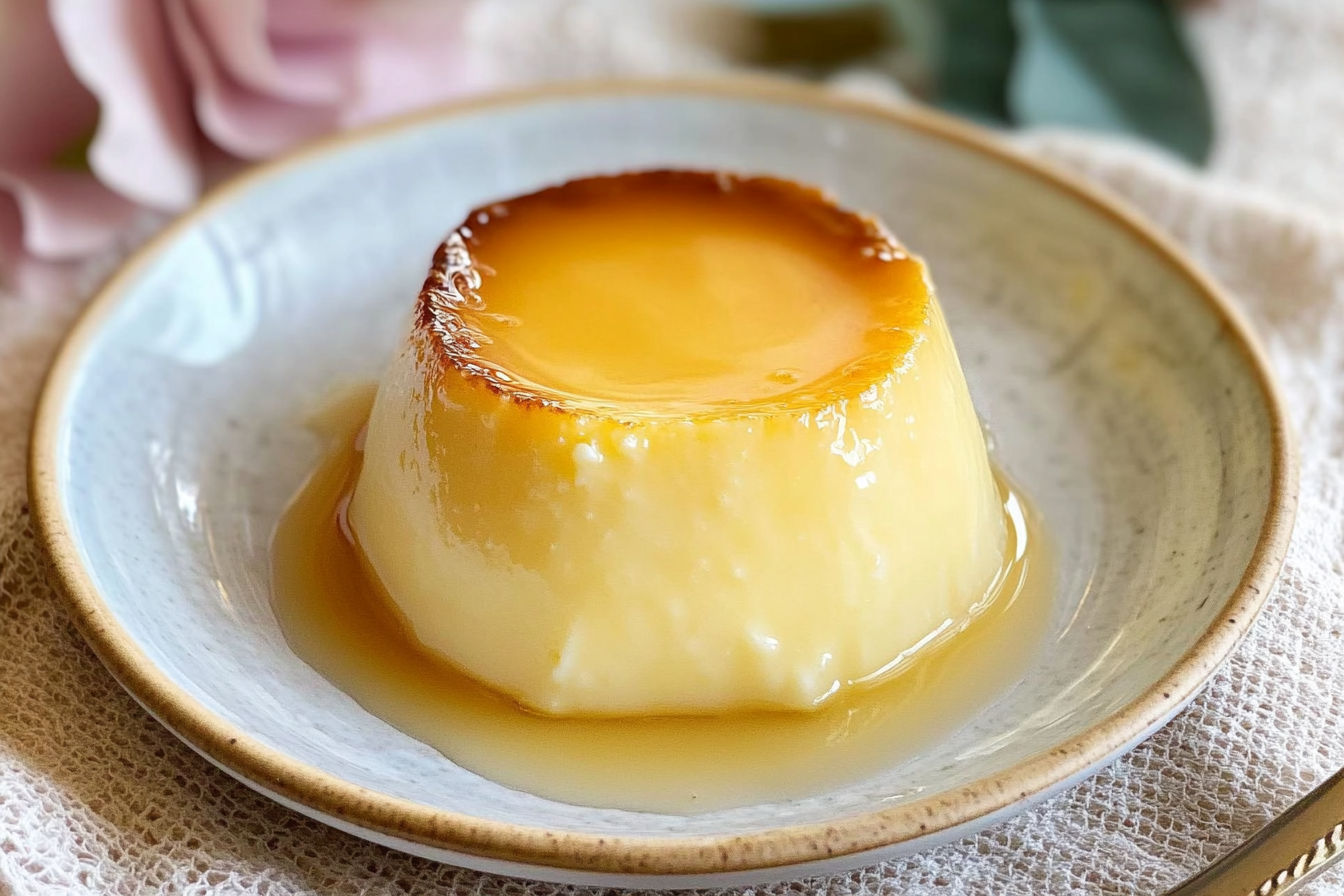 Flan de huevo vanille airfryer