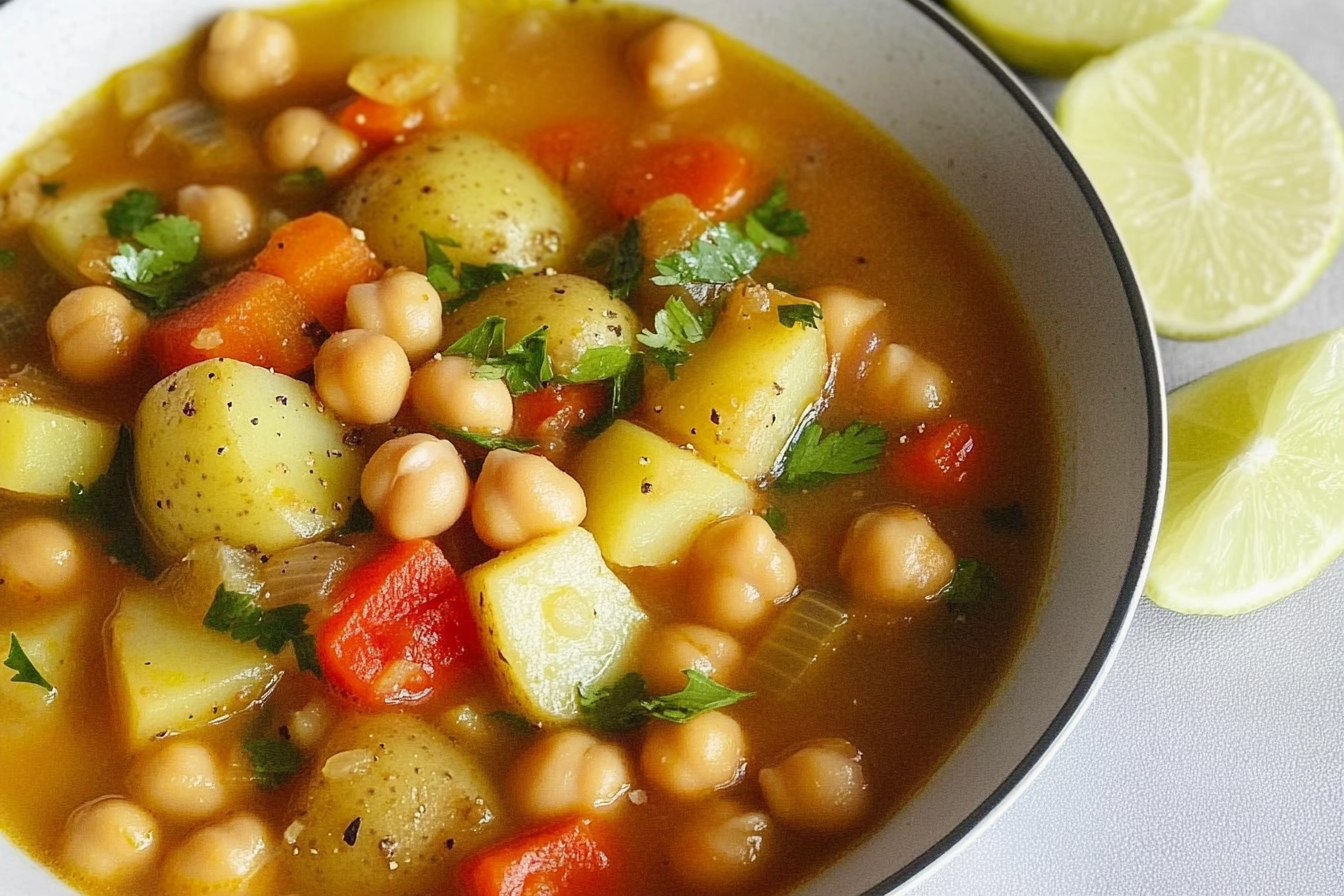 Garbanzos aux pommes de terre