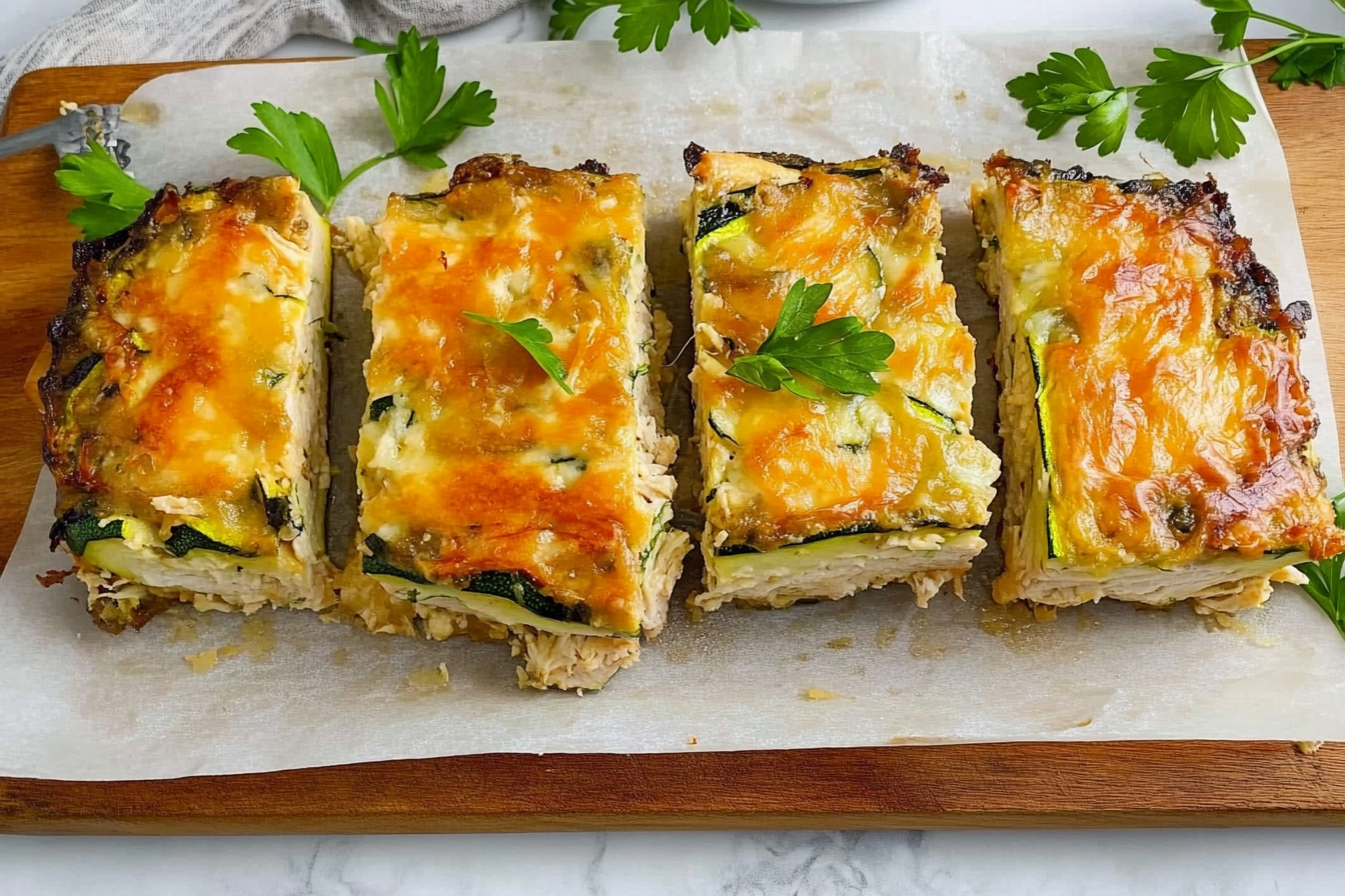 Gâteau de poulet et courgette