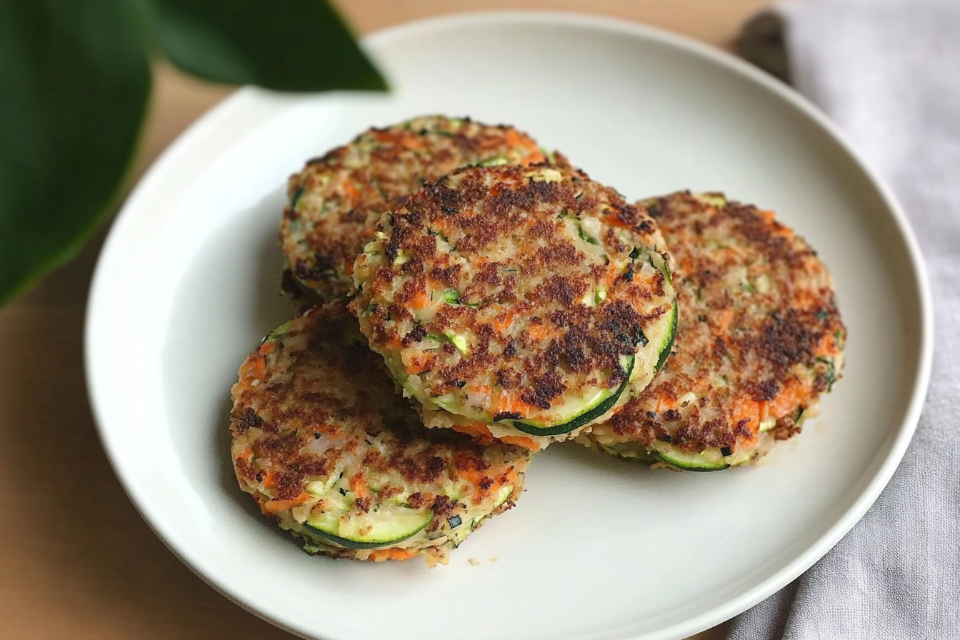 Hamburger de carotte et courgette