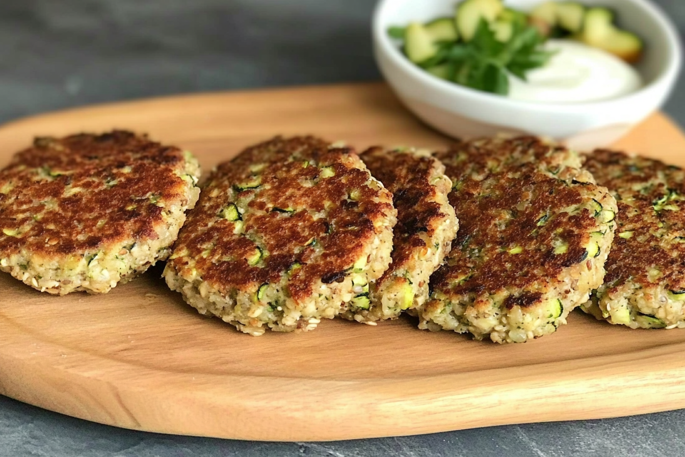 Hamburgers d'avoine et courgette