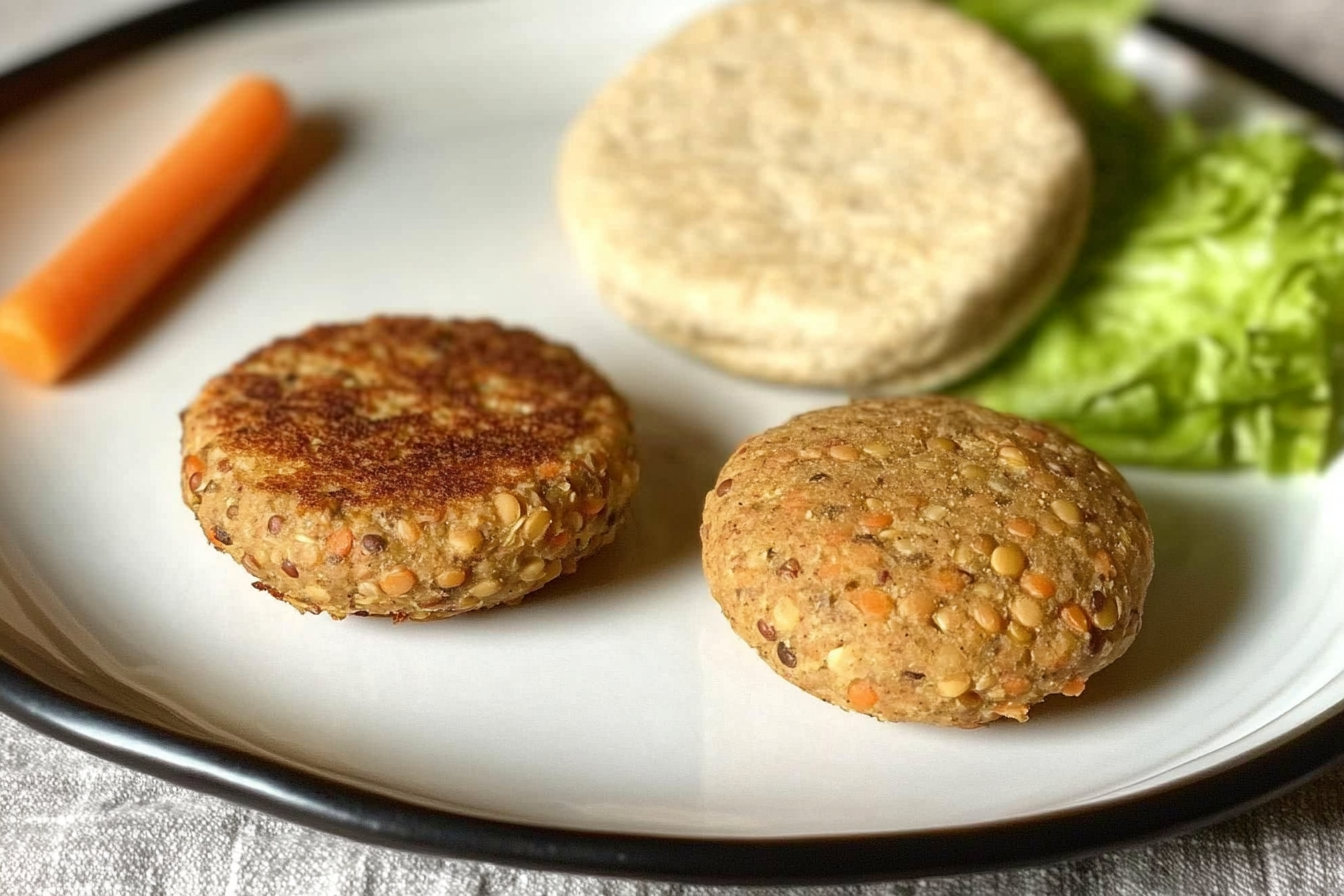 Hamburgers de lentilles et carottes