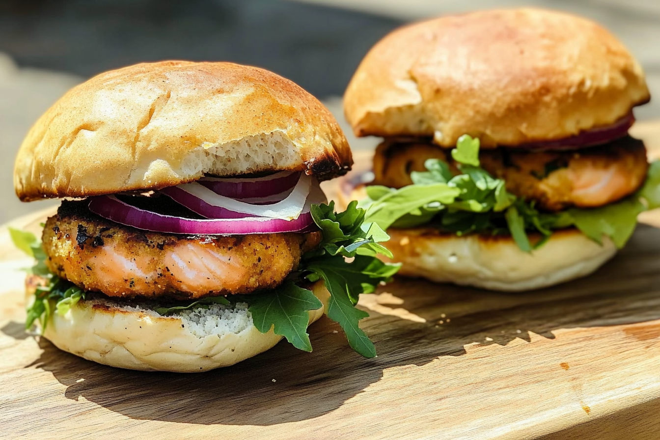 Hamburgers de saumon faciles