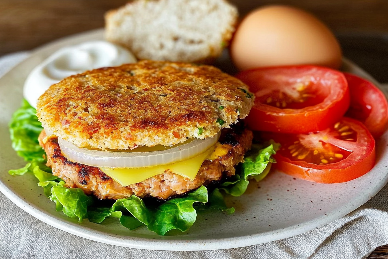 Hamburgers de thon frais