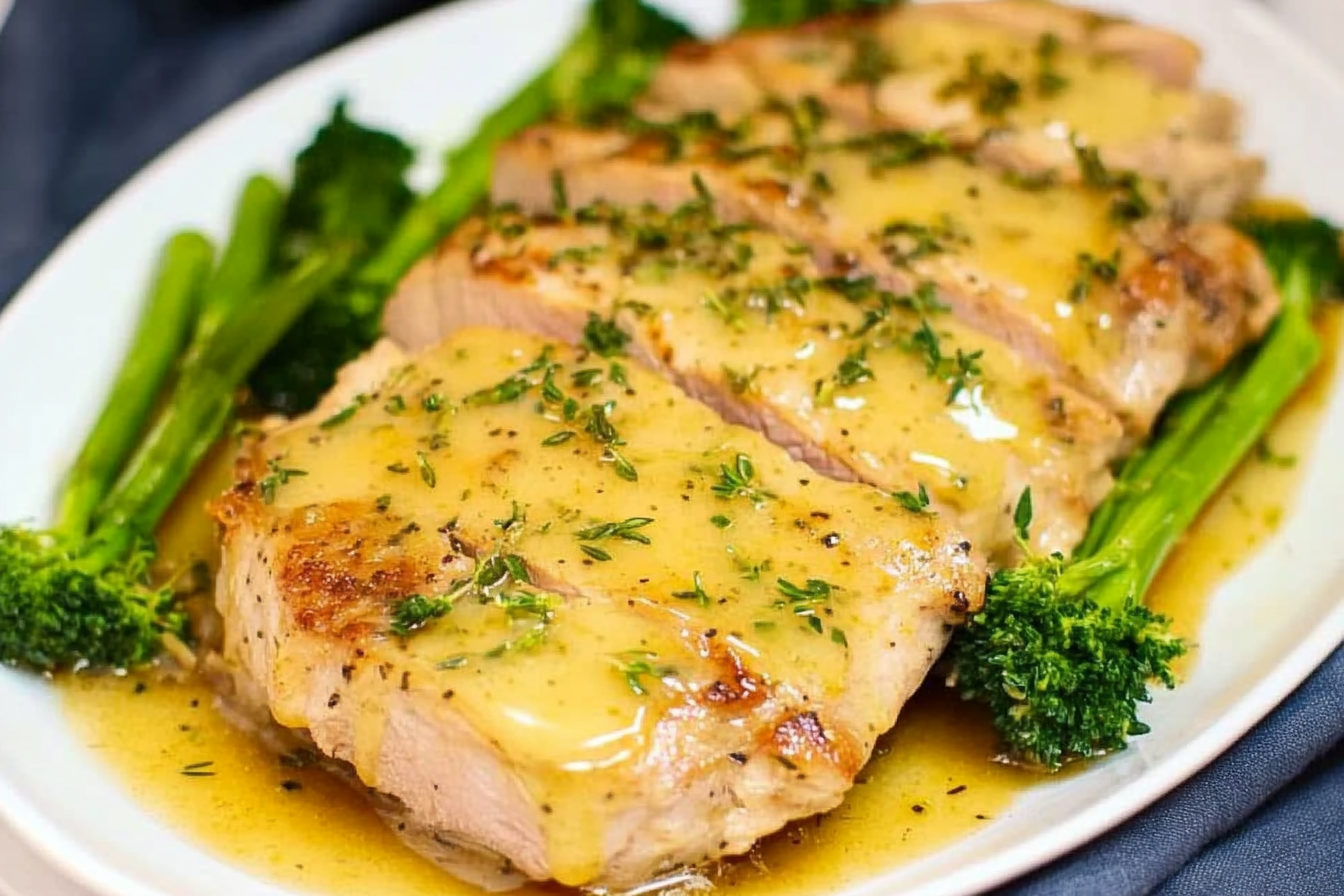 Lomo de porc rôti miel moutarde