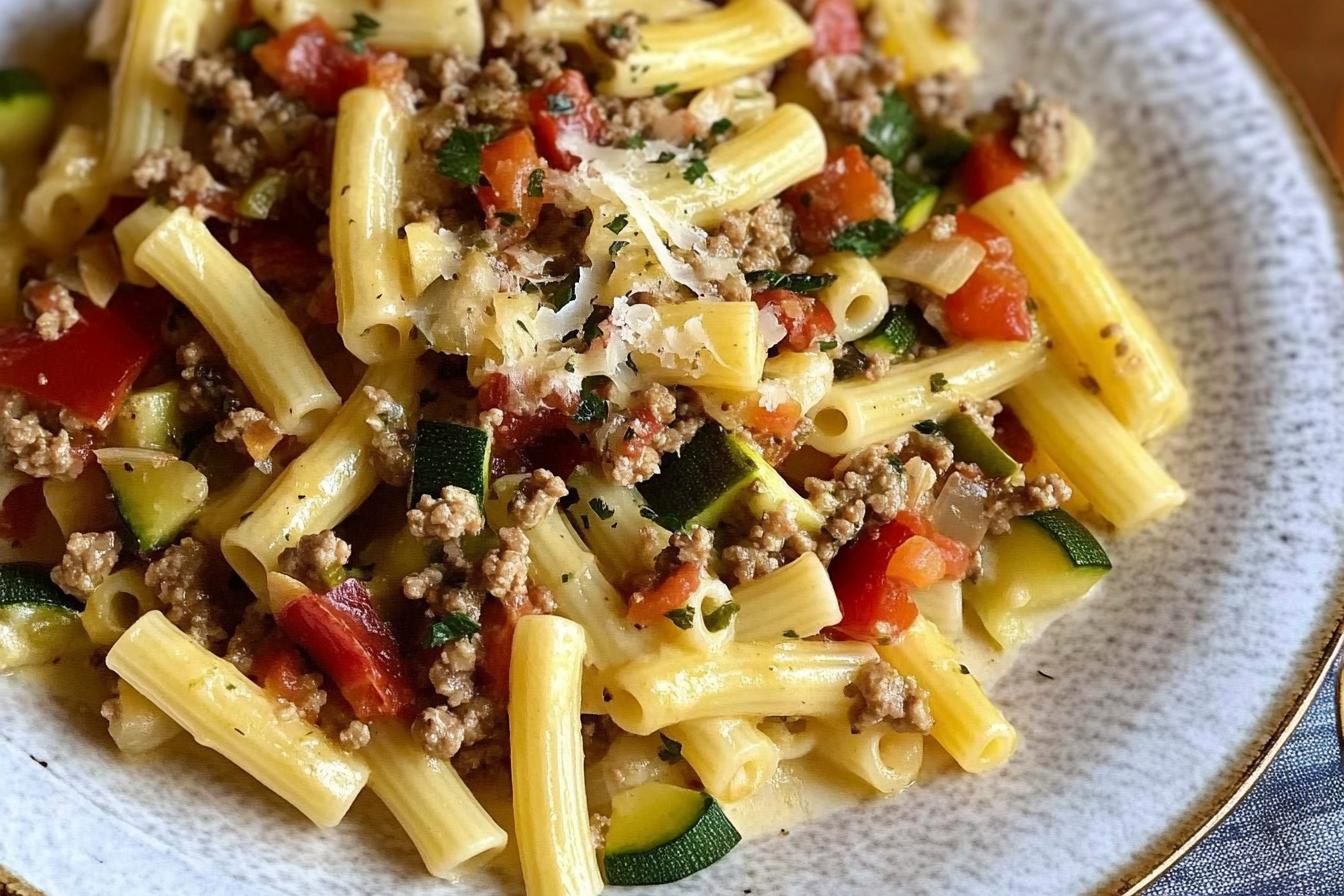 Macaroni à la viande hachée