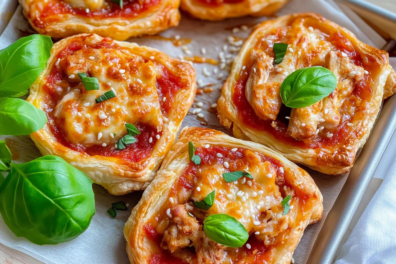 Mini feuilletés au poulet