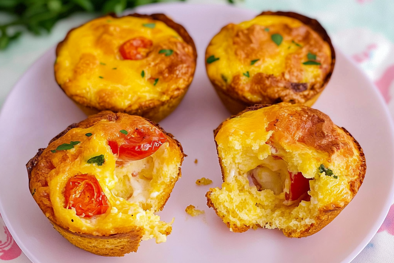 Muffins salés tomate et fromage