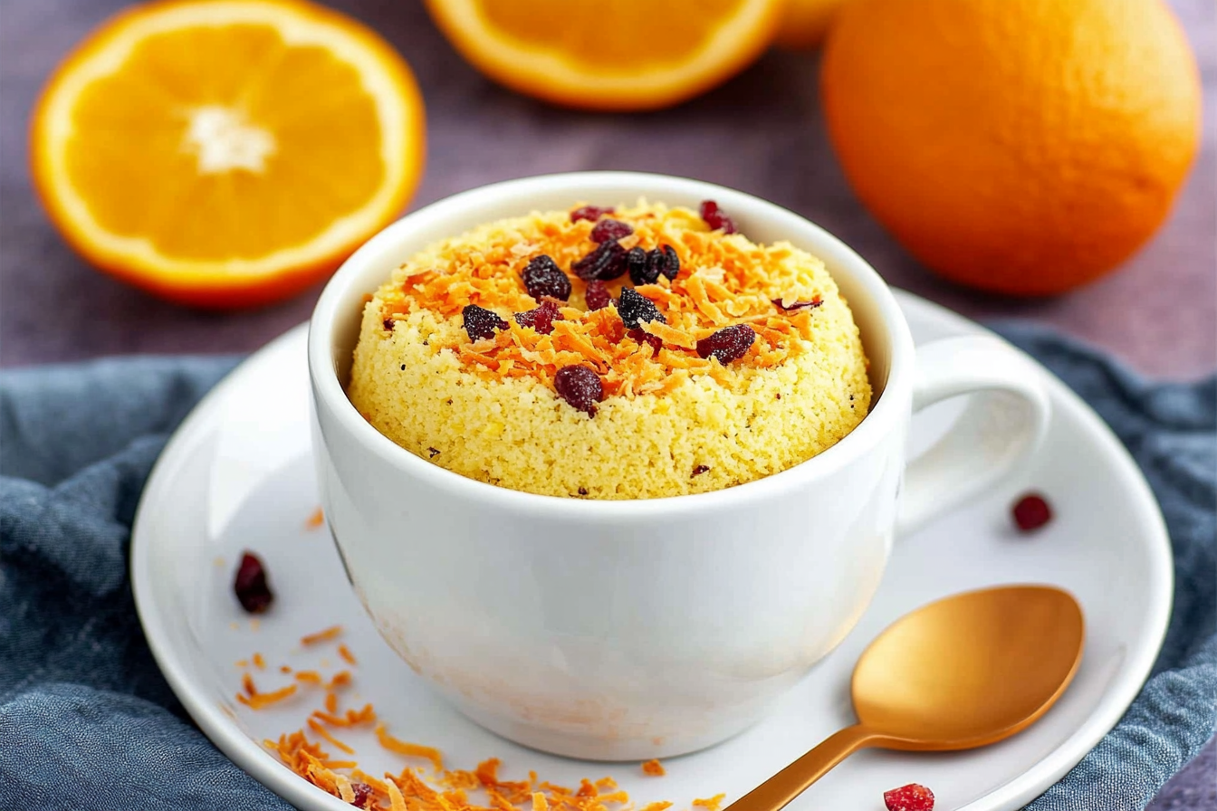Mugcake à l'orange et coco