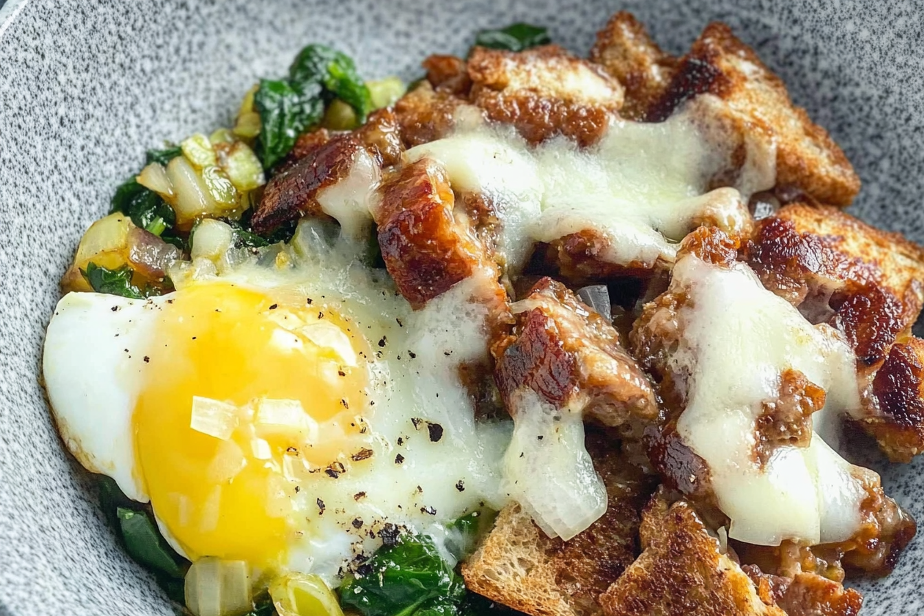Oeufs brouillés à l'oignon