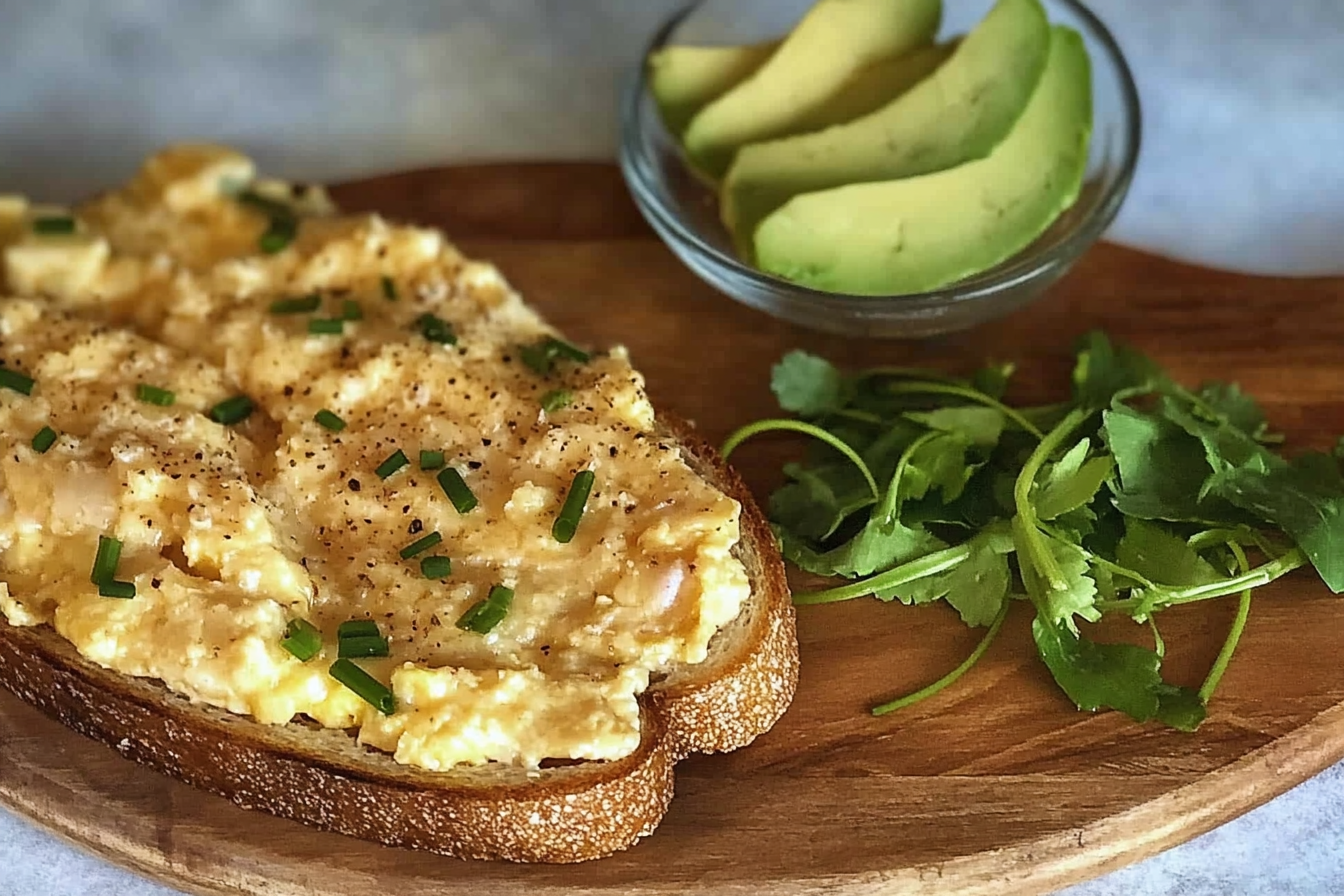 Oeufs brouillés au fromage